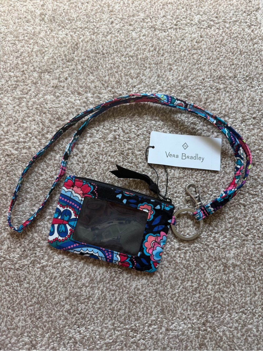 NWT Vera Bradley Zip ID & Lanyard